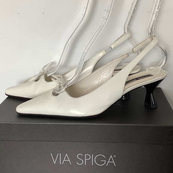 VIA SPIGA Woman Shoes sling backs, Made in ITALY, Size 7.5 - Picture 6 of 13